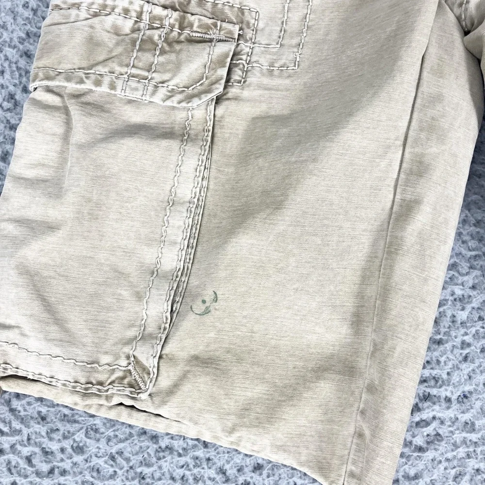 True Religion Cargo Shorts Mens 29 Beige 12